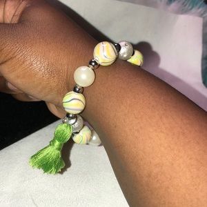 Green Beaded Bracelet